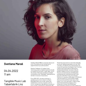 Guest Lecture: Svetlana Maraš
